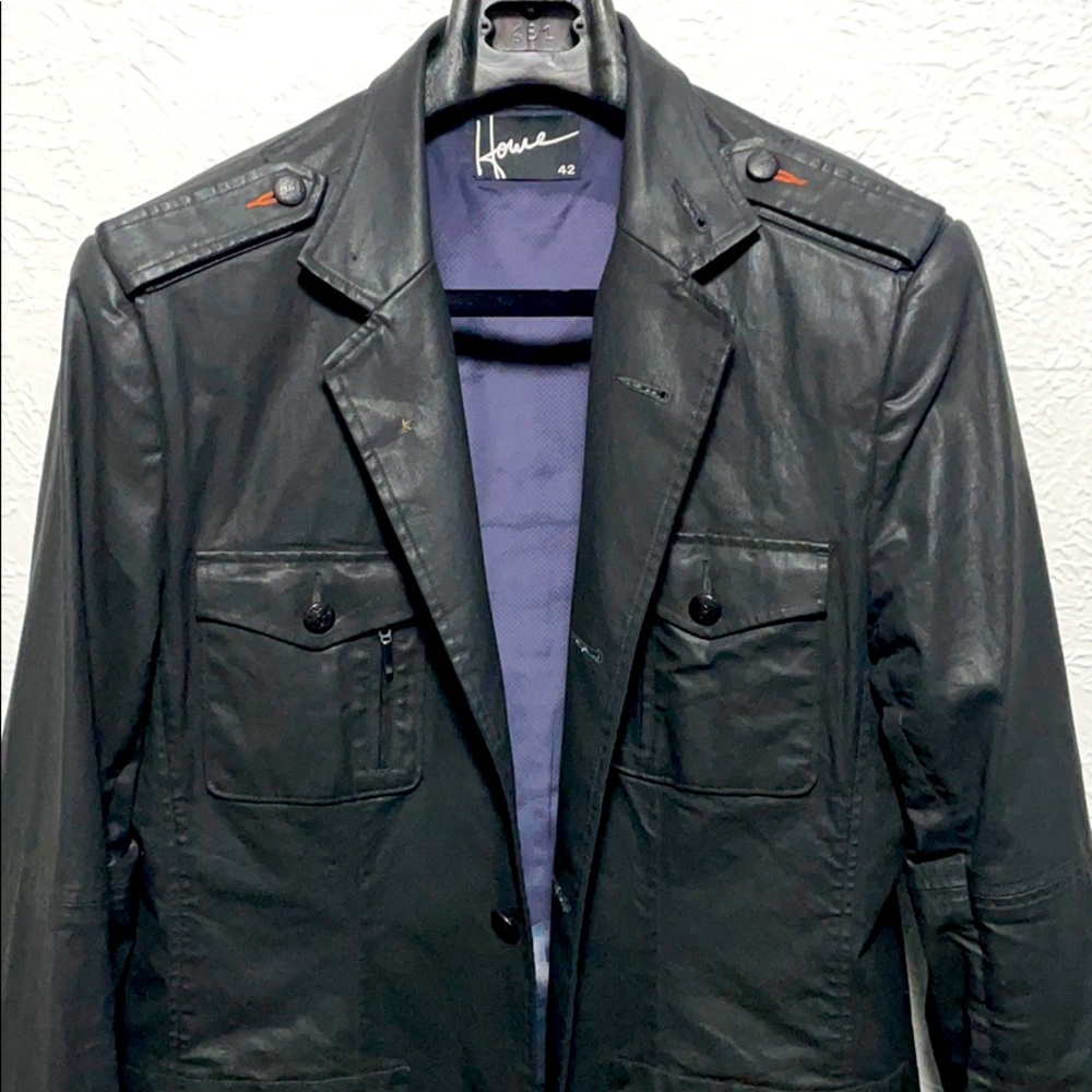 HOWE Waxed Cotton four pocket military jacket 42 L